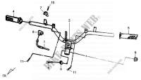 STUURHENDEL voor SYM SYMPHONY SR 50 (25 KMH) (AZ05W2-6) (L1-L5) 2014