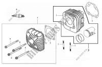 CILINDER   CILINDERKOP voor SYM GTS 300I ABS (LN30W5-EU) (L4) 2014
