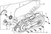 LINKER KANT KUIP voor SYM GTS 300I ABS (LN30W8-EU) (L4) 2014