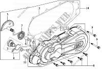 LINKER KANT KUIP voor SYM JET 50 (G5J-6) (KH ENGINE) (K4) 2004