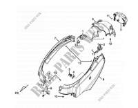 LINKS   RECHTER LICHAAMSBEDEKKING voor SYM JET X 125 ABS (XH12WX-EU) (E5) (M1) 2021