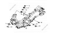 CHASSIS voor SYM GTS 125 EURO 3 (LM12W3-6) (K8) 2008