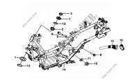 CHASSIS voor SYM GTS 125 EVO (LM12W5-F) (K9-L0) 2010