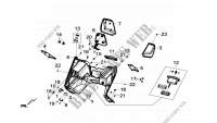UNDER SEAT BOX voor SYM GTS 125I (LN12W2-FR) (L4) 2014