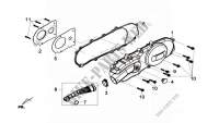 LINKER CARTERDEKSEL voor SYM GTS 125I ABS (LN12W5-FR) (L4) 2014