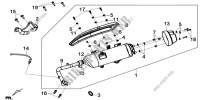 GELUIDDEMPER voor SYM GTS 125I ABS-SNS  (LN12WD-EU) (E4) (L7) 2017