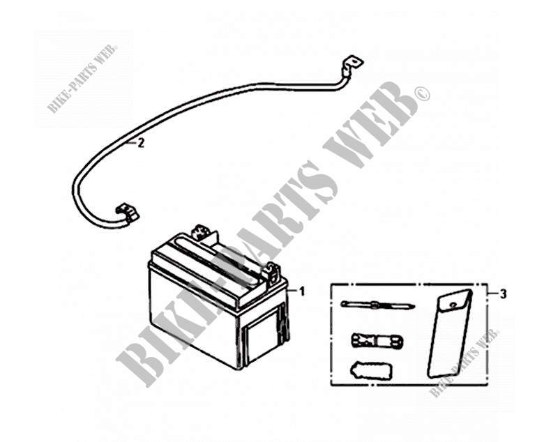 BATTERY   TOOL BOX voor SYM JET 4 125 (AD12W1-6) (L0-L5) 2010