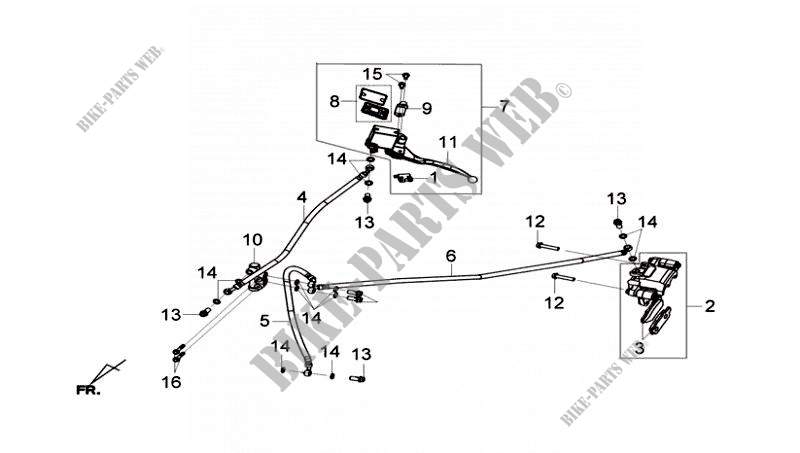 ACHTERREM voor SYM JOYMAX 125I ABS (LN12W4-EU ) (L4) 2014