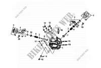 CILINDERKOP voor SYM FIDDLE II 50 (25 KMH) (NEW ENGINE) (AF05W1-6) (K9-L2) 2012