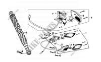 SCHOKBREKER   ACHTERLICHT voor SYM FIDDLE II 50 (25 KMH) (NEW ENGINE) (AF05W1-6) (K9-L2) 2012