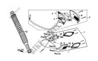 ACHTERLICHT   ACHTER SCHOKBREKER voor SYM FIDDLE II 50 (25 KMH) (OLD ENGINE) (AW05W1-6) (K7-K8) 2008