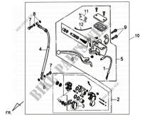 FRONT BRAKE ASSEMBLY voor SYM SYMPHONY 125 (AY12W-T) (K9) 2009