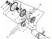 START MOTOR   STARTER REDUCTIE VERSNELLING voor SYM VS 125 (HV12WB-F) (K9-L3) 2010