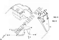 ACHTER SPATBORD / ACHTER BINNEN SPATBORD voor SYM GTS 125I ABS-SNS  (LN12WD-EU) (E4) (L7) 2017
