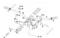 CABLE SWITCH HANDLE LEAVER voor SYM FIDDLE II 50 (45 KMH) (AF05W-6) (L0-L4) 2014