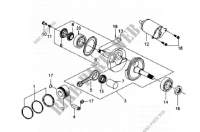 CRANK ASSY  START MOTOR voor SYM TRACKRUNNER 180 (UA18A-F) (K5-K6) 2006