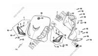FRONT COVER   FRONT INNER BOX voor SYM JOYRIDE 125 (LF12W-6) (L0-L3) 2010