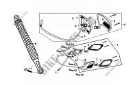 ACHTERLICHT   ACHTER SCHOKBREKER voor SYM FIDDLE II 50 (45 KMH) (AF05W-F) (L1-L4) 2013