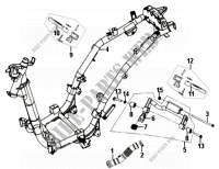 FRAME BODY   ENGINE HANGER voor SYM GTS 300I ABS (LN30W5-FR) (L4) 2014