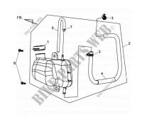 RESERVEER TANK voor SYM WOLF 250EFI  (PD25A1-6) (L1) 2011