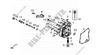 ACHTER CRANK CASE COVER COMP. voor SYM GTS 300 I (LN30W2-EU) (L4) 2014