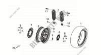 ACHTERWIEL   ACHTER SCHOK voor SYM GTS 300I ABS (LN30W5-EU) (L4) 2014