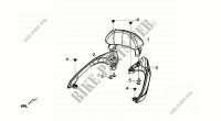 RECHTS LINKER ACHTERDRAGER voor SYM GTS 300I ABS (LN30W5-EU) (L4) 2014
