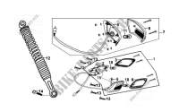 ACHTERLICHT   ACHTER SCHOKBREKER voor SYM FIDDLE II 50 (45 KMH) (OLD ENGINE) (AW05W-6) (K7-K8) 2008