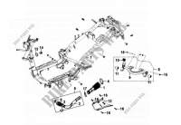 FRAME BODY   ENGINE HANGER voor SYM GTS 300I ABS (LN30W7-EU) (L4) 2014