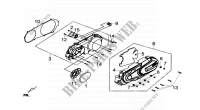LINKER CARTERDEKSEL voor SYM GTS 300I ABS (LN30W7-EU) (L4) 2014