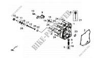 ACHTER CRANK CASE COVER COMP. voor SYM GTS 300I ABS (LN30W9-EU) (L7-M0) 2018
