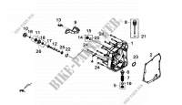 ACHTER CRANK CASE COVER COMP. voor SYM GTS 300I ABS SPORT (LN30WA-EU) (E4) (L7-M0) 2019