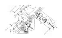 LINKER OPHANGING voor SYM QUAD LANDER 300S (UA30A5-F) (L0-L4) 2013