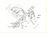 REAR FENDER   REAR INNER FENDER voor SYM MAXSYM 400 EFI ABS (LX40A2-6) (L2-L4) 2012