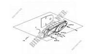 LINKER BUITENKAP voor SYM MAXSYM 400 EFI ABS (LX40A2-6) (L2-L4) 2014