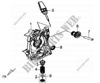 RECHTER CARTERDEKSEL voor SYM GTS 125I ABS-SNS  (LN12WD-EU) (E4) (L7) 2017