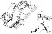 FRAME BODY   ENGINE HANGER voor SYM GTS 125I ABS (LN12W5-FR) (L4) 2014
