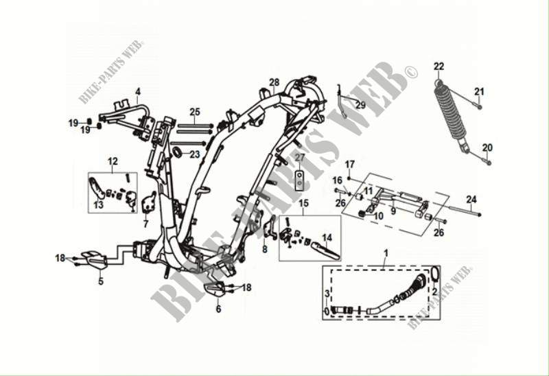 FRAME BODY   ENGINE HANGER voor SYM JET 14 50 (XC05W2-EU) (E5) (M1) 2021