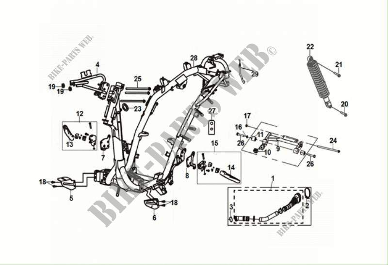 FRAME BODY   ENGINE HANGER voor SYM JET 14 50 (XC05W2-NL) (E5) (M1) 2021