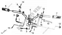 STUURHENDEL voor SYM JET 4 50 (45 KMH) (AD05W1-6) (L0-L5) 2013