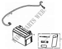 BATTERY   TOOL BOX voor SYM DD50 FIX (FT05V-6) (K3) 2003