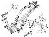 FRAME BODY   ENGINE HANGER voor SYM SYMPHONY S (XB12W1-EU) (L4) 2014